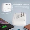 Customize Multi Plug Outlet Extender With USB, Electrical Wall Outlet Splitter With 3 USB Ports (1 USB C) And 3 Outlet