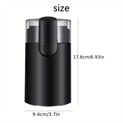 Customize Mini Electric Coffee & Spice Grinder, Professional One-Touch Grinding, Ultrafine Grind, Portable & Stainless Steel