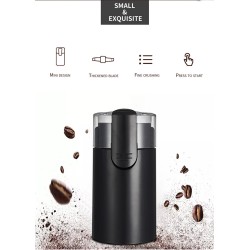 Customize Mini Electric Coffee & Spice Grinder, Professional One-Touch Grinding, Ultrafine Grind, Portable & Stainless Steel