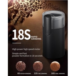Customize Mini Electric Coffee & Spice Grinder, Professional One-Touch Grinding, Ultrafine Grind, Portable & Stainless Steel
