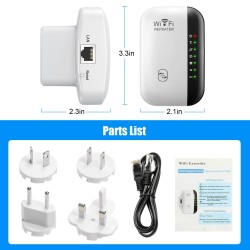 Custom 300Mbps WiFi Extender, WiFi Booster Repeaters