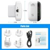Custom 300Mbps WiFi Extender, WiFi Booster Repeaters