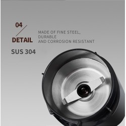 Customize Mini Electric Coffee & Spice Grinder, Professional One-Touch Grinding, Ultrafine Grind, Portable & Stainless Steel