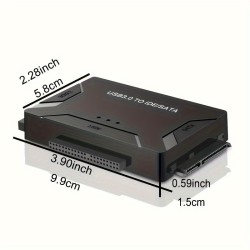 Customize USB 3.0 To SATA IDE Adapter, Universal Hard Drive Reader Adapter Kit For 2.5/3.5 Inch SATA And IDE HDD SSD