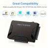 Customize USB 3.0 To SATA IDE Adapter, Universal Hard Drive Reader Adapter Kit For 2.5/3.5 Inch SATA And IDE HDD SSD