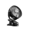 Customize Mini Clip-on Fan, USB Rechargeable Portable Fan with 1200mAh Battery, 3 Wind Speeds, 360° Rotation