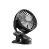 Customize Mini Clip-on Fan, USB Rechargeable Portable Fan with 1200mAh Battery, 3 Wind Speeds, 360° Rotation