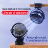 Customize Mini Clip-on Fan, USB Rechargeable Portable Fan with 1200mAh Battery, 3 Wind Speeds, 360° Rotation