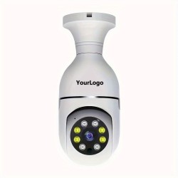 Customize E27 Light Bulb Camera, 2.4GHz & 5G WiFi Security Cameras Wireless Outdoor, 1080p Wireless Cameras for Home Security
