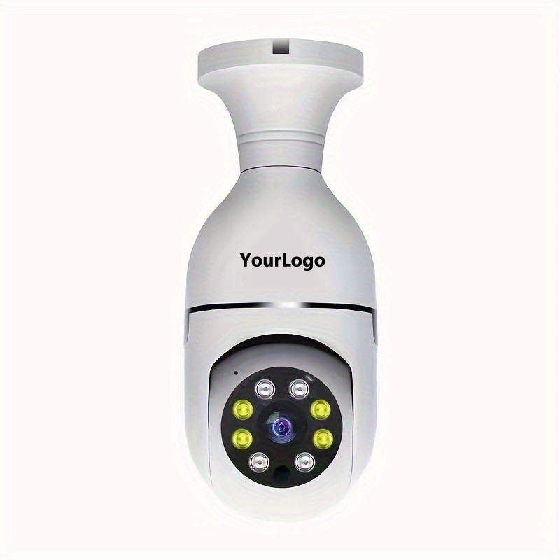 Customize E27 Light Bulb Camera, 2.4GHz & 5G WiFi Security Cameras Wireless Outdoor, 1080p Wireless Cameras for Home Security