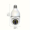 Customize E27 Light Bulb Camera, 2.4GHz & 5G WiFi Security Cameras Wireless Outdoor, 1080p Wireless Cameras for Home Security