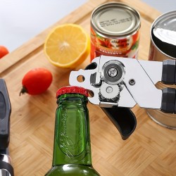 Customize 3-in-1 Multifunction Can & Jar Opener, Effortless, Smooth Edge for Seniors & Weak Hands | Sturdy Stainless Steel
