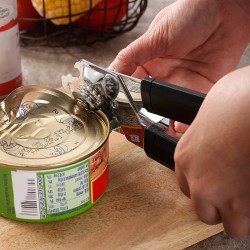 Customize 3-in-1 Multifunction Can & Jar Opener, Effortless, Smooth Edge for Seniors & Weak Hands | Sturdy Stainless Steel