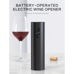 Customize Electric Wine Bottle Opener, Reusable Automatic Corkscrew for Home, Bar, and Restaurant Use - Battery Operated