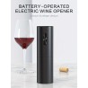 Customize Electric Wine Bottle Opener, Reusable Automatic Corkscrew for Home, Bar, and Restaurant Use - Battery Operated